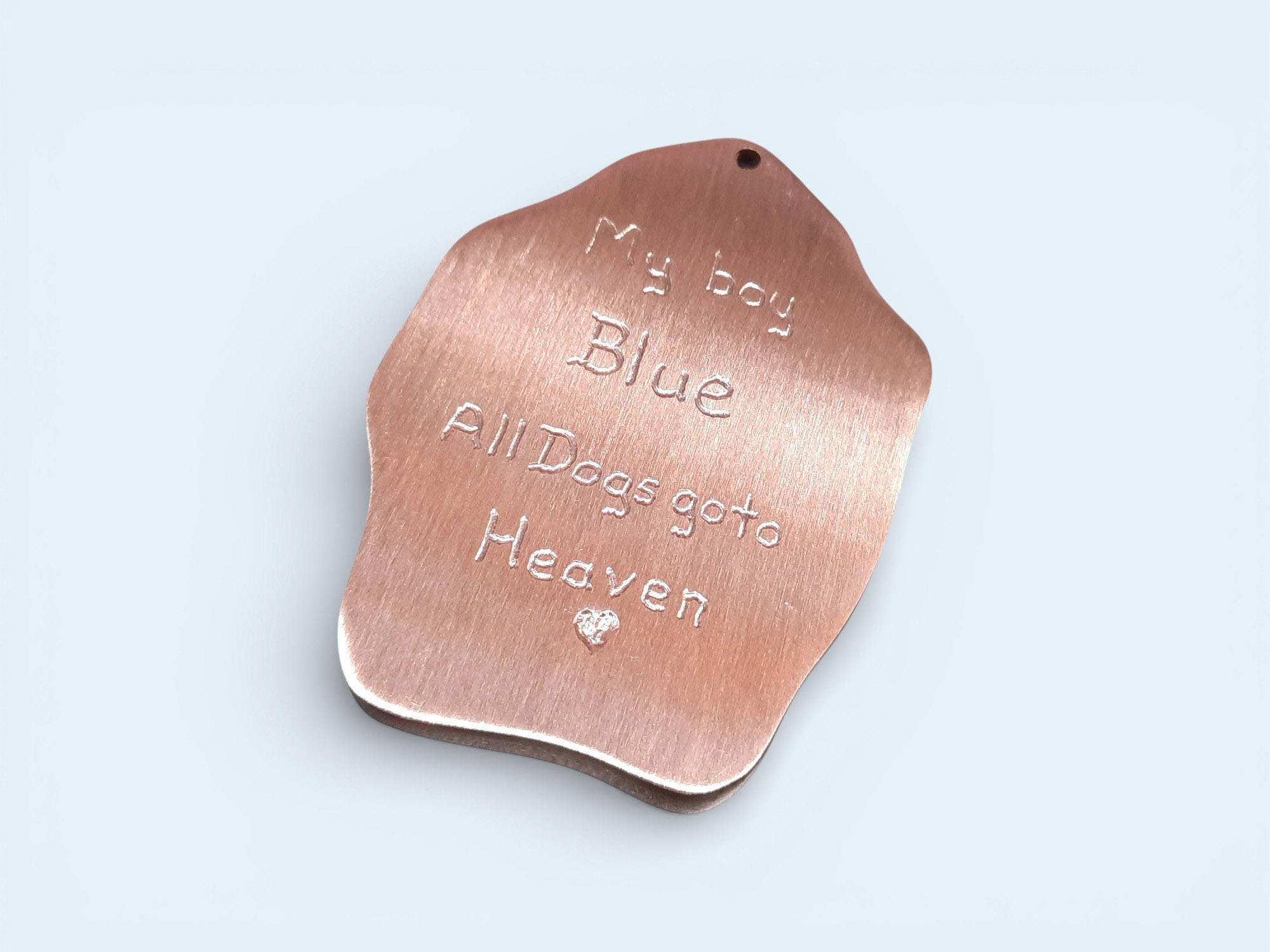 inscription My Boy Blue All Dogs Go To Heaven heart icon