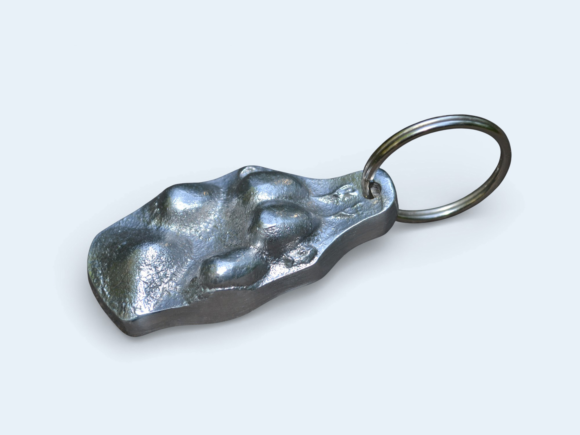 aluminum dog paw key chain