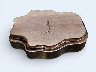 Giant bronze Pet-Paw set