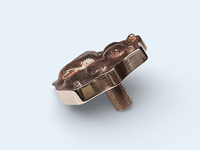 bronze Pet-Paw Cabinet Knob