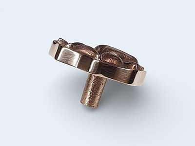 bronze Pet-Paw Cabinet Knob