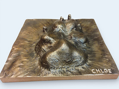Bronze Pet-Paw tile