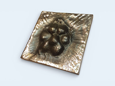 Bronze Pet-Paw tile